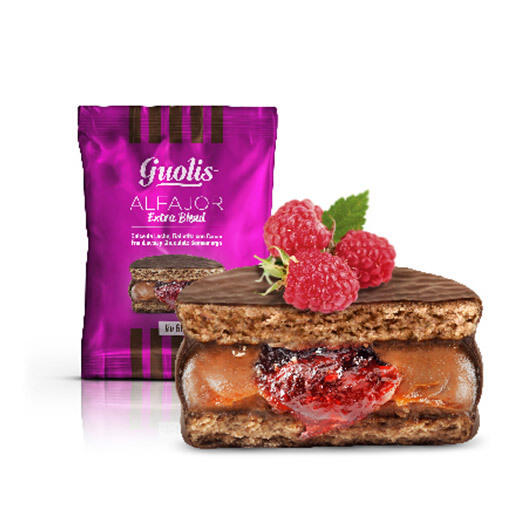 Alfajor Extra Blend con Frambuesa x 60g - Guolis