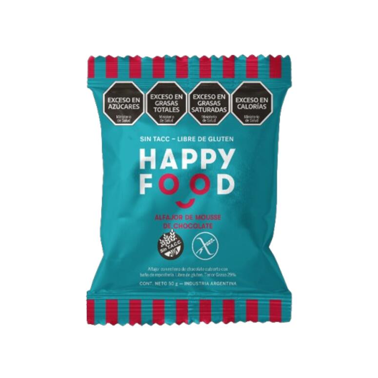 Alfajor Mousse de Chocolate x 50g - Happy Foods