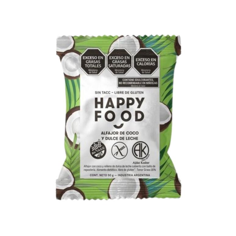 Alfajor de Coco y Dulce de Leche x 50g - Happy Food