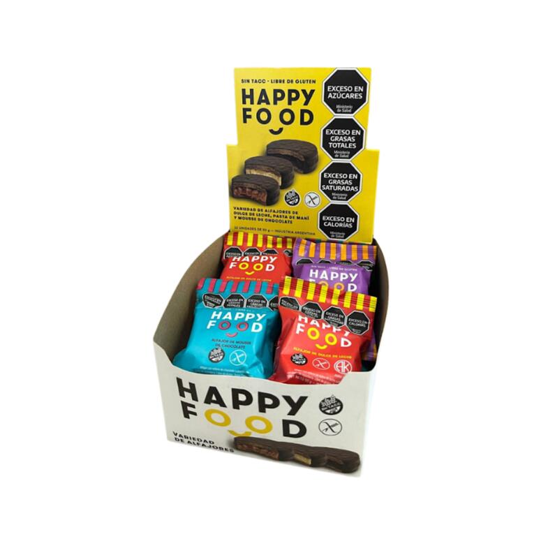Alfajor Mixto x 200g (12u x caja) - Happy Food