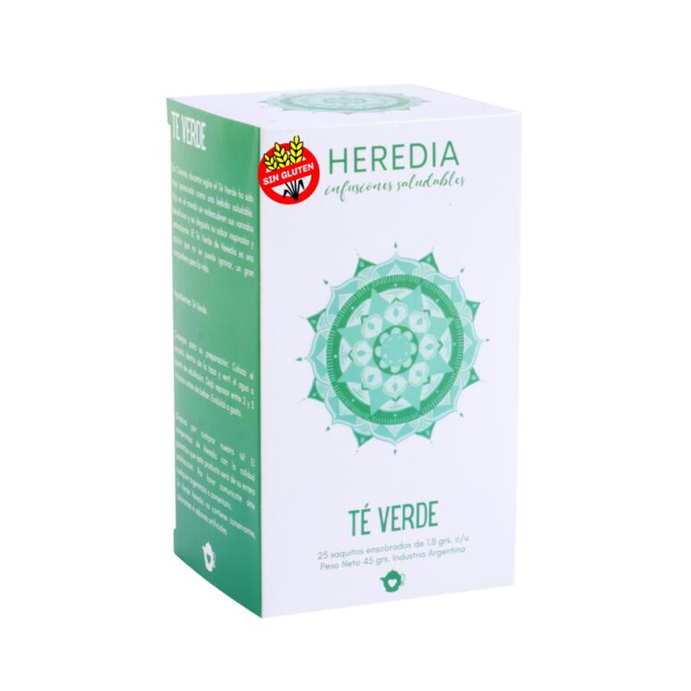 Te Verde (25 Saquitos x Caja) x 45g - Heredia
