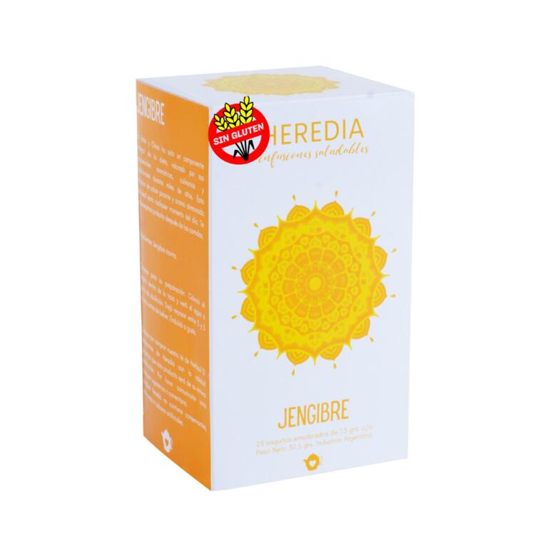 Te Jengibre (25 Saquitos x Caja) x 37.5g - Heredia