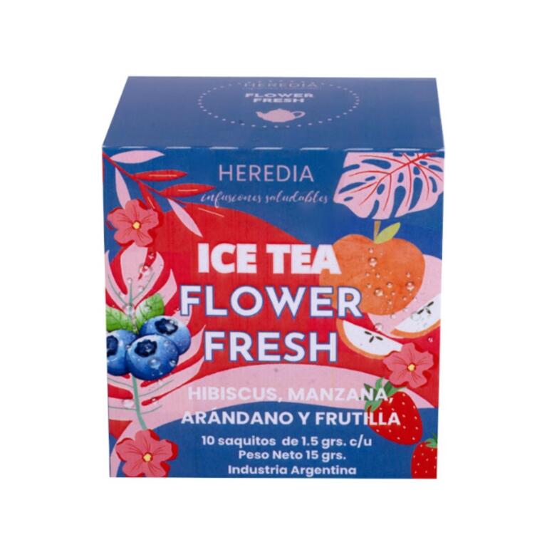 Ice Tea sabor Manzana Arandano y Frutilla x 15g - Heredia