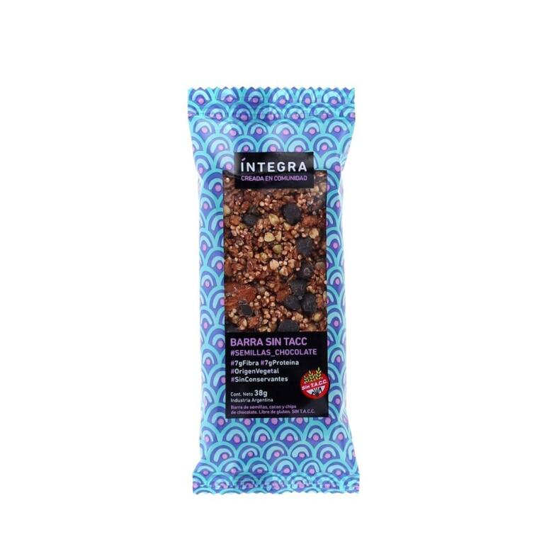 Barra Semillas con Chocolate x 38g - lntegral