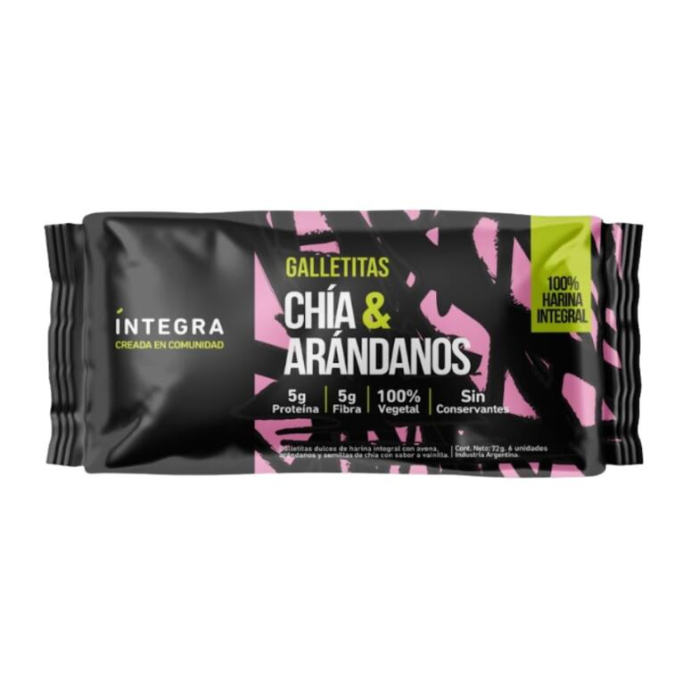 Galletitas de Chia y Arandanos x 72g - Integral