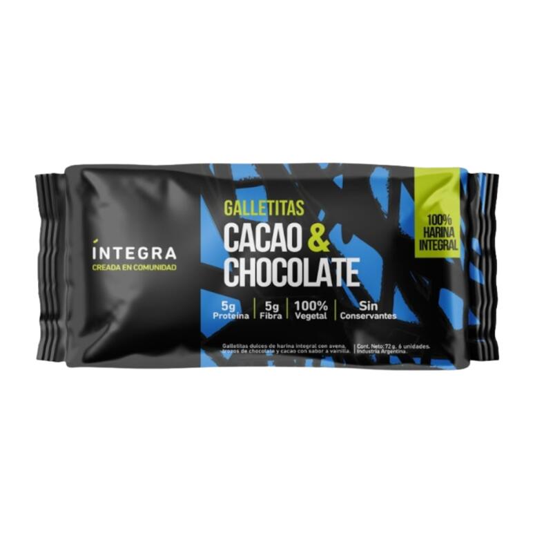 Galletitas de Cacao y Chocolate x 72g - Integral