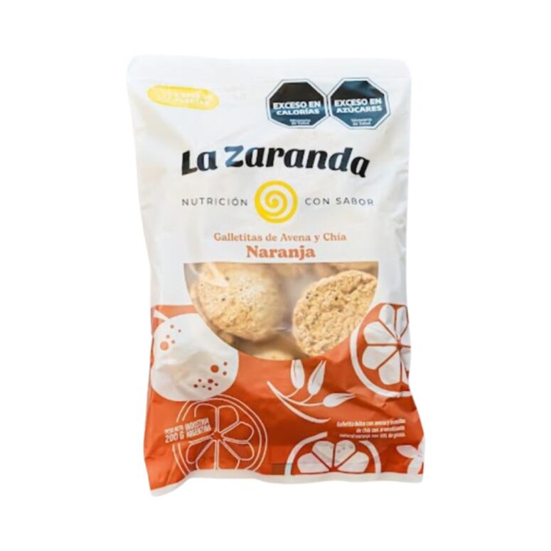 Galletitas de Avena y Chia con Naranja x 200g - La Zaranda