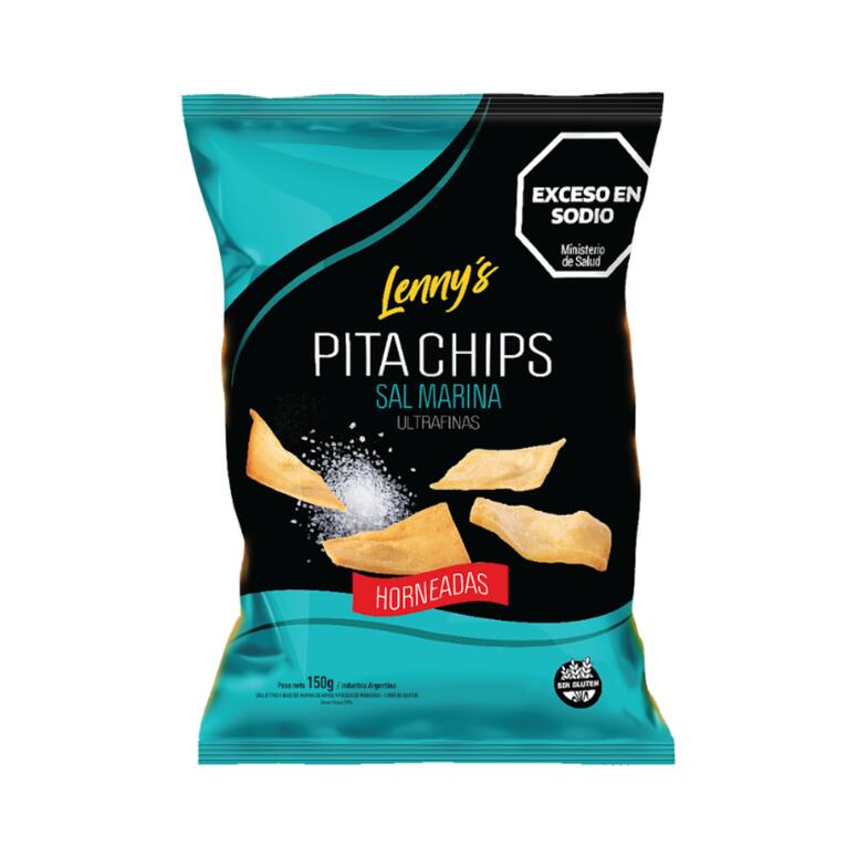 Pita Chips Sal Marina Ultrafinas x 150g - Lennys