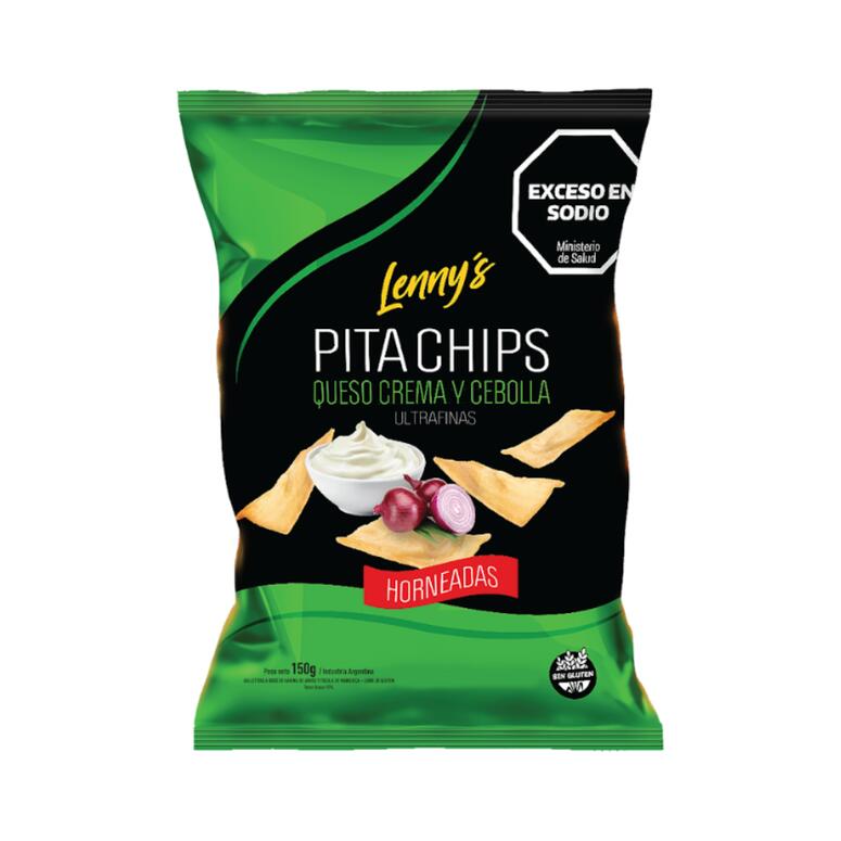 Pita Chips Queso Crema y Cebolla Ultrafinas x 150g - Lennys