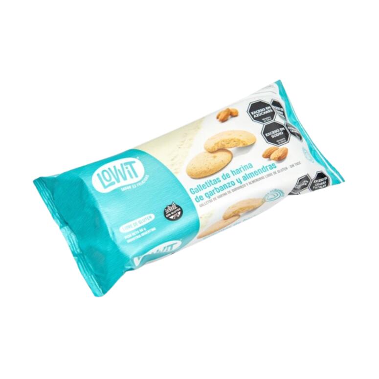 Galletitas de harina de Garbanzo y Almendras x 90g - Lovvit