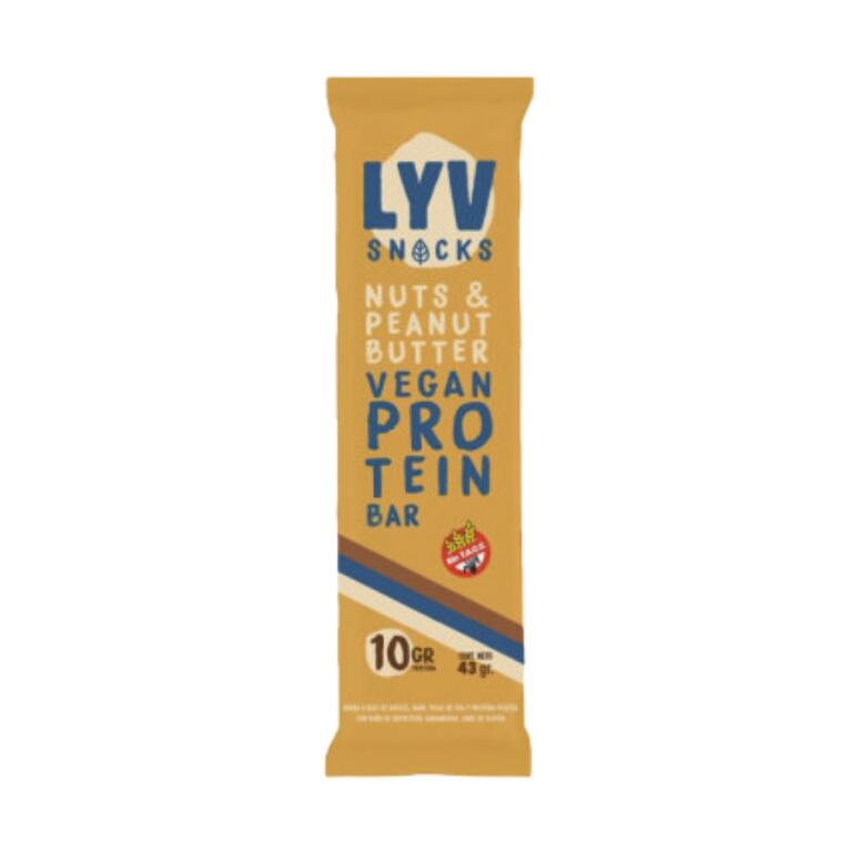 Barra Proteica con Nuts, Peanut & Butter x 43g - Lyv Snacks