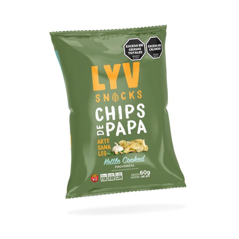 Chips de Papa Kettle Cooked Provenzal  x 60g - Lyv Snacks