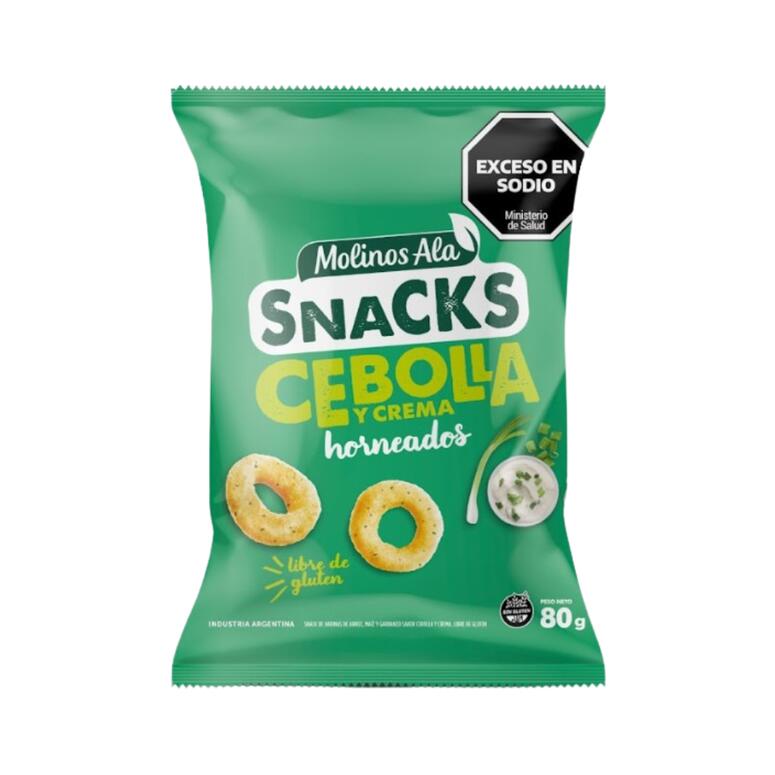Snack Horneados Cebolla y Crema x 80g - Molinos Ala