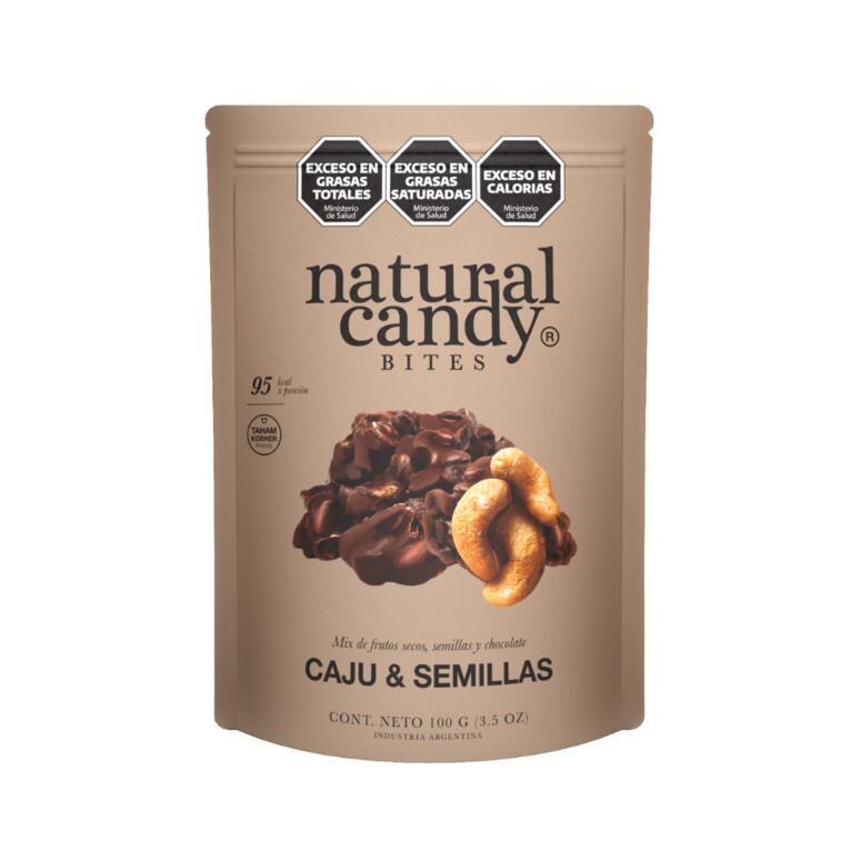 Castañas de Caju y Semillas Bañadas en Chocolate x 100g - Natural Candy
