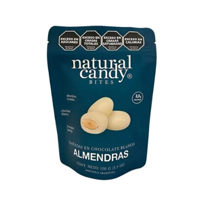 Almendras bañadas con choco Blanco x 100g - Natural Candy