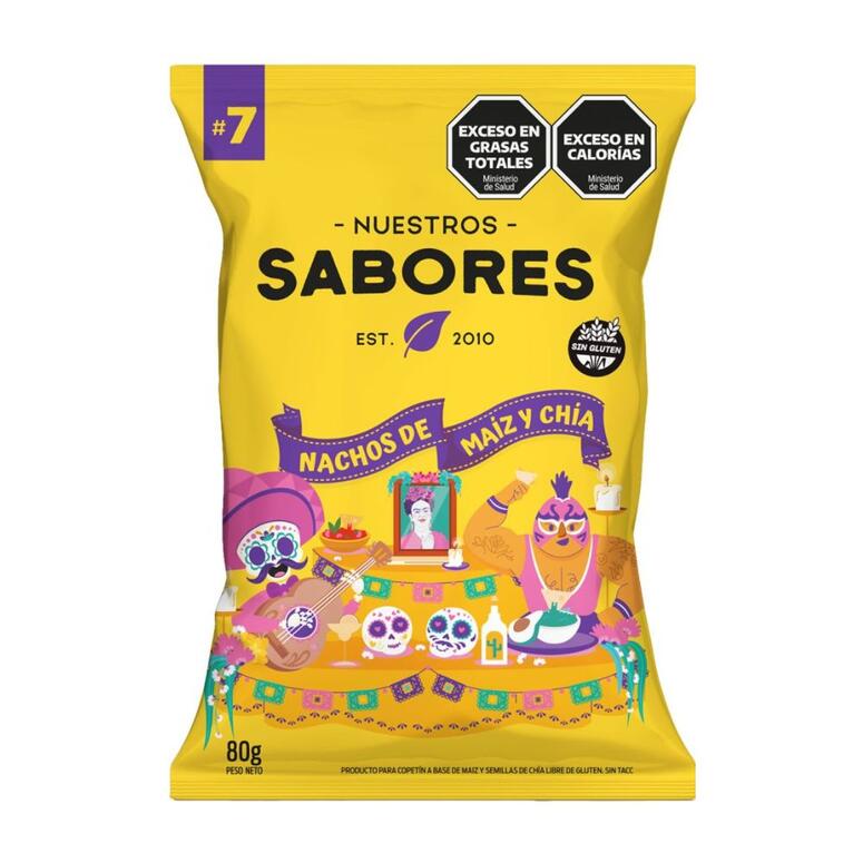 Nachos de Maiz y Chia x 80g - Nuestros Sabores