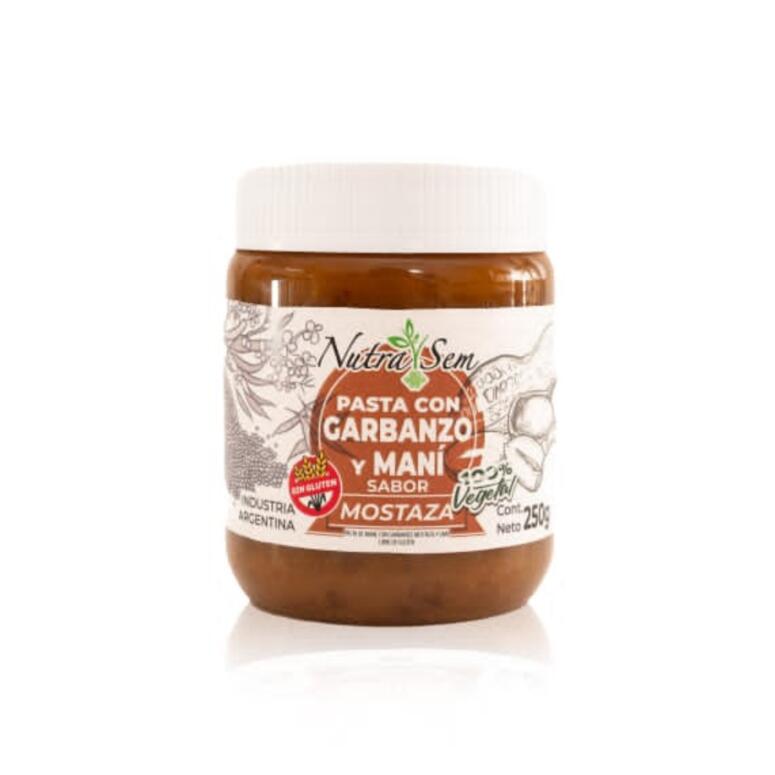 Pasta con Garbanzo y Mani sabor Mostaza x 250g - Nutrasem