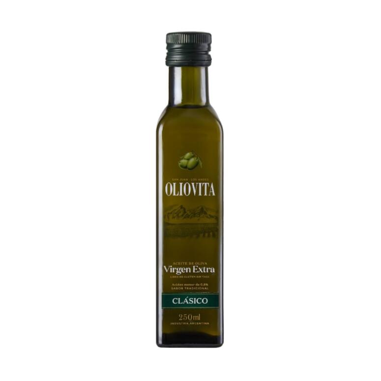 Aceite de Oliva Virgen Extra Clasico botella vidrio x 250ml - Oliovita