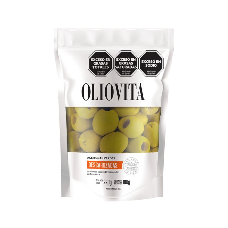 Aceitunas Verdes Descarozadas x 220ml - Oliovita
