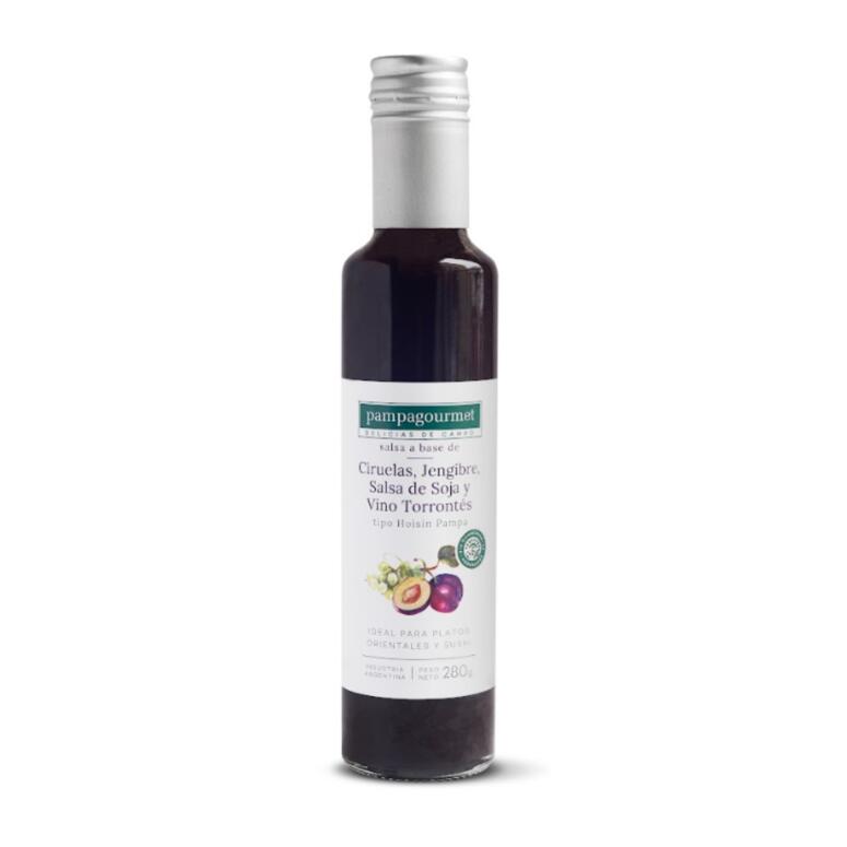 Salsa Hoisin a base de Ciruelas Jengibre Salsa de Soja y Vino Torrontes x 280g - Pampa Gourmet