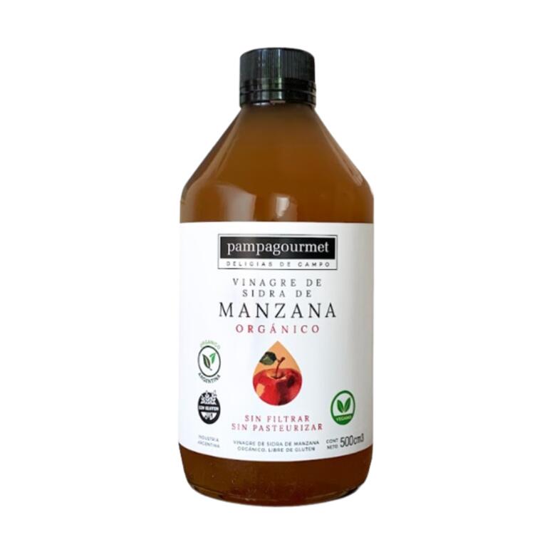 Vinagre de Sidra de Manzana Organico x 500ml - Pampa Gourmet