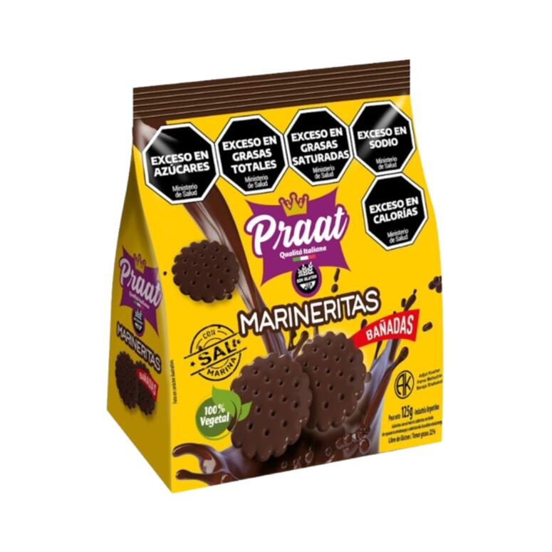 Marineritas con Sal Marina bañadas en Chocolate x 125g - Praat