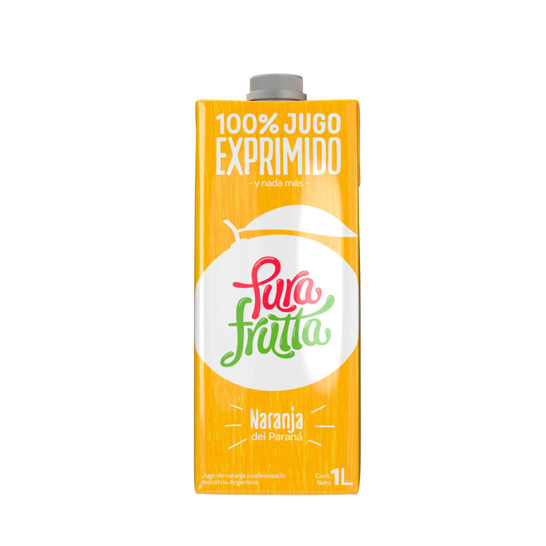 Jugo 100% Exprimido Naranja Litoral x 1l - Pura Frutta