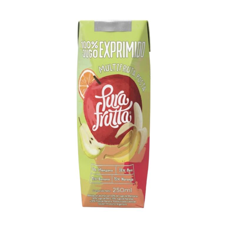 Jugo 100% Exprimido Multifruta x 250ml - Pura Frutta