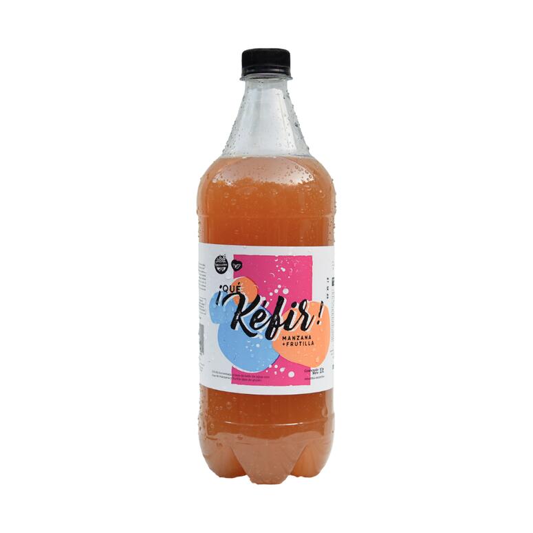 Kefir Manzana y Frutilla PET Crystal x 1l - Que Kefir