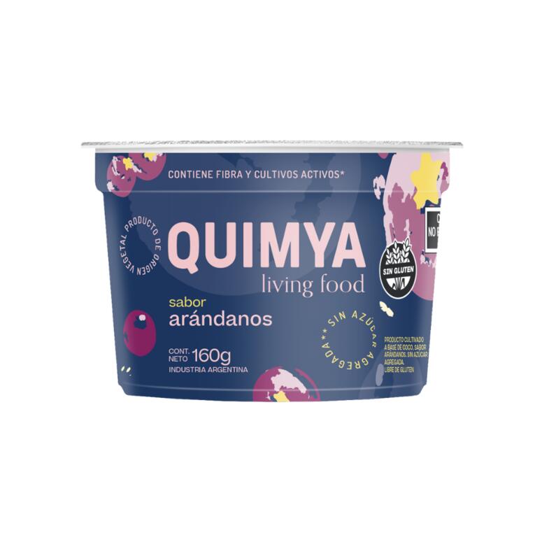 Yogurt a Base de Coco sabor Arandanos Sin Azucar x 160g - Quimya