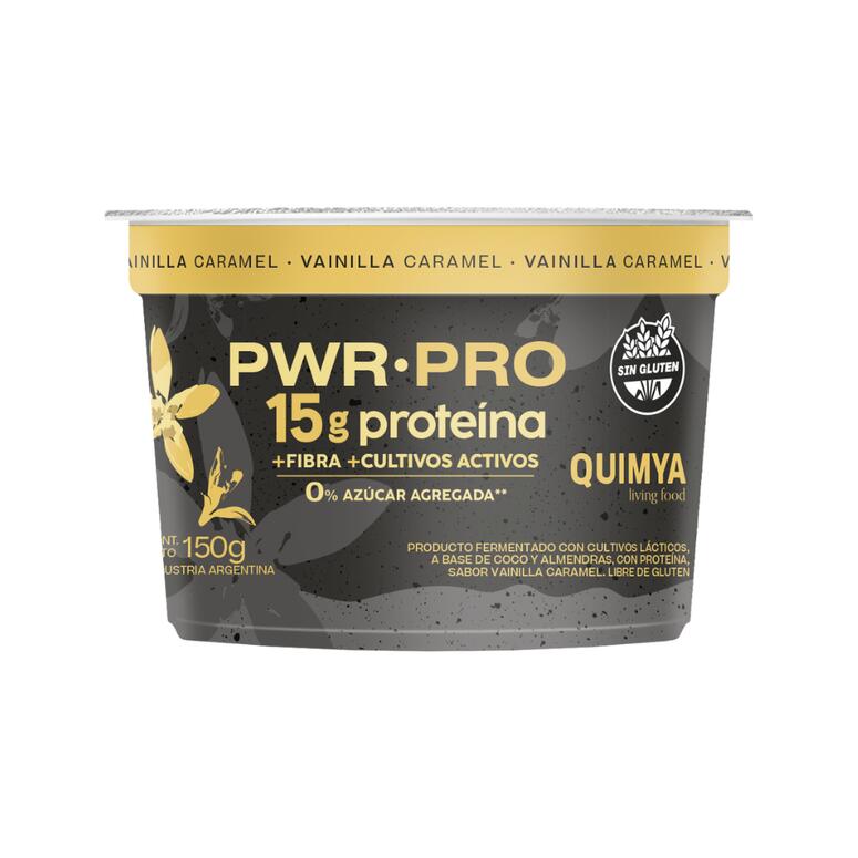 Yogurt Vainilla Caramel PWR.PRO 15g Proteina Sin Azucar x 150g - Quimya