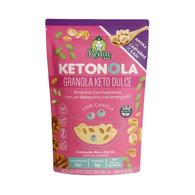 Ketonola Granola Keto Dulce con Canela x 230g - Reina Food