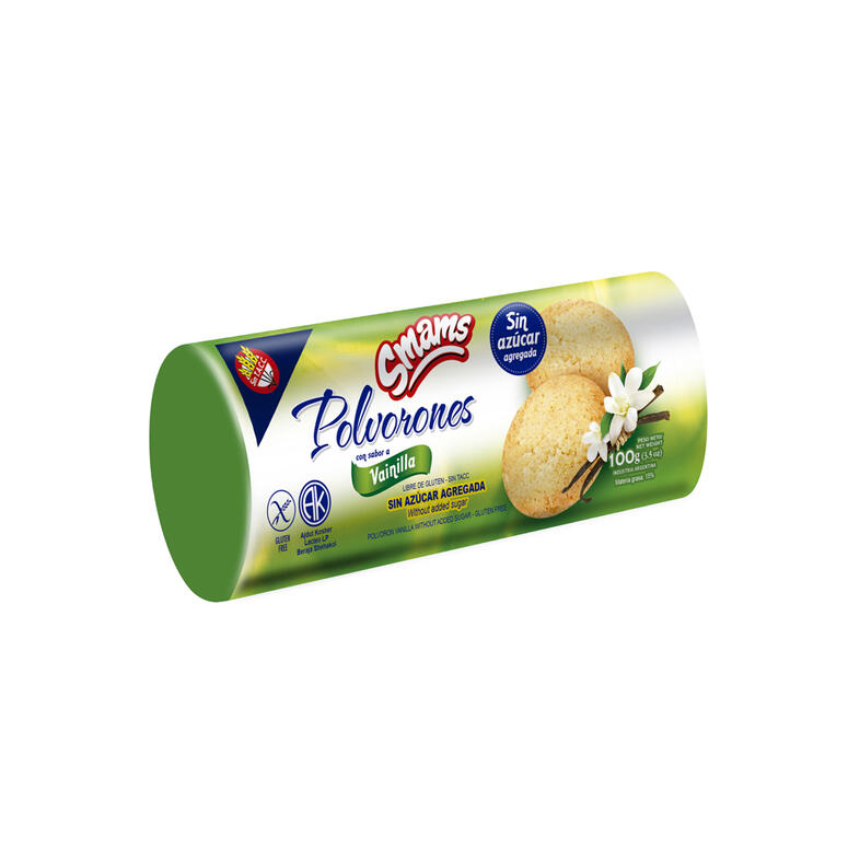 Polvorones de Vainilla Sin Azucar x 115g - Smams