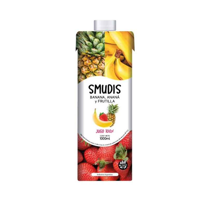 Jugo 100% de Banana Anana Frutilla x 1L - Smudis