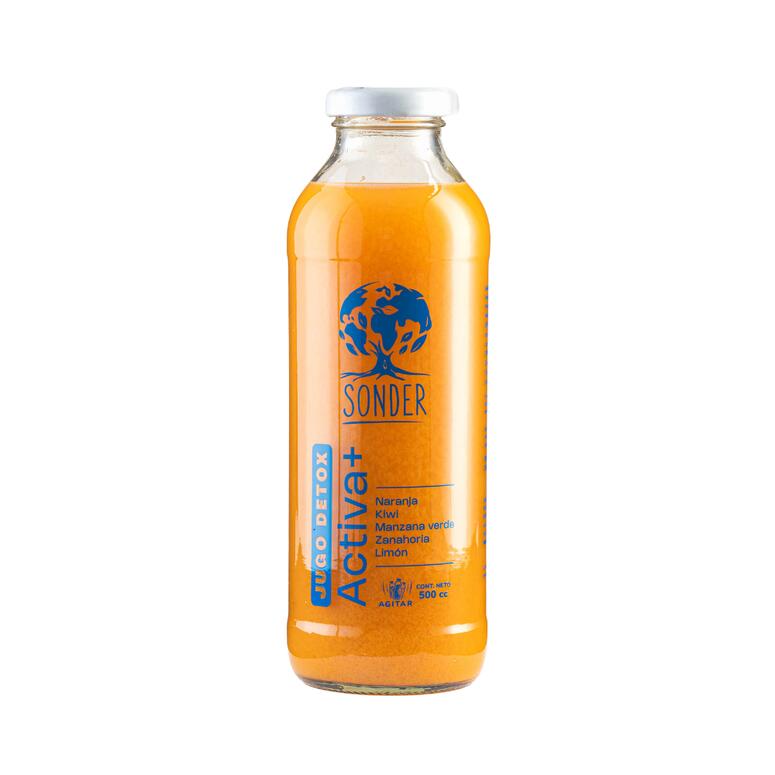 Jugo Sunset (Naranja, Zanahoria. Kiwi, Manzana Verde y Limon) x 500ml - Sonder