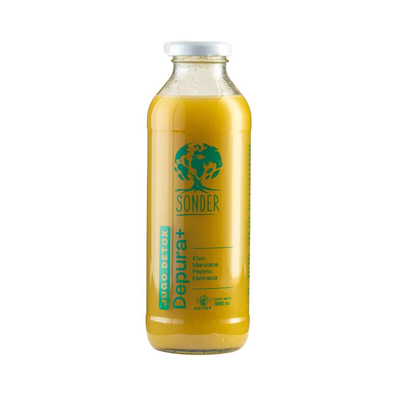 Jugo Green Tree (Kiwi, Manzana Roja, Pepino y Espinaca) x 500ml - Sonder