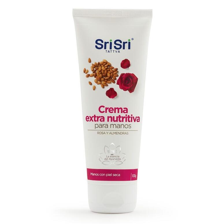 Crema Extra Nutritiva para Manos con Rosa y Almendras x 100g - Sri Sri