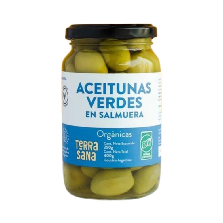 Aceitunas Verdes en Salmuera x 250g - Terrasana