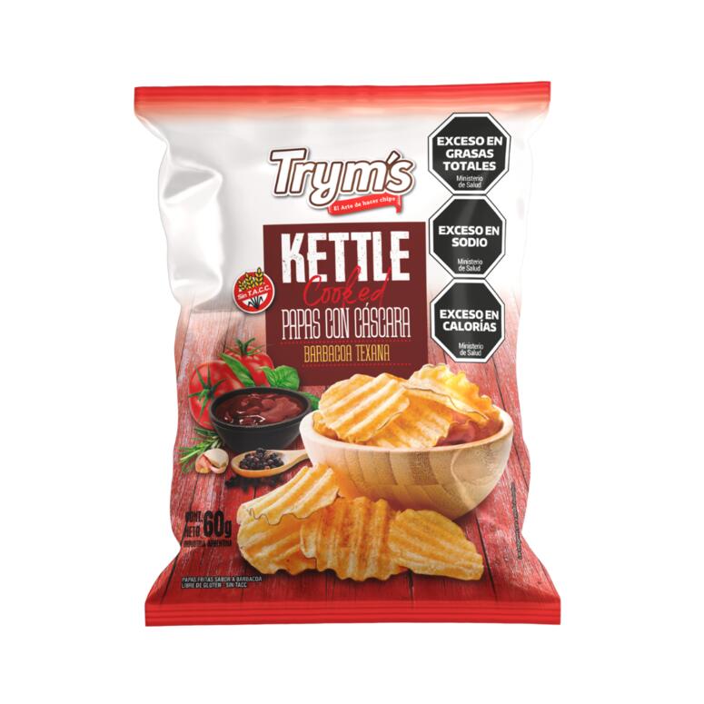 Papas Kettle sabor Barbacoa Texana x 60g - Tryms