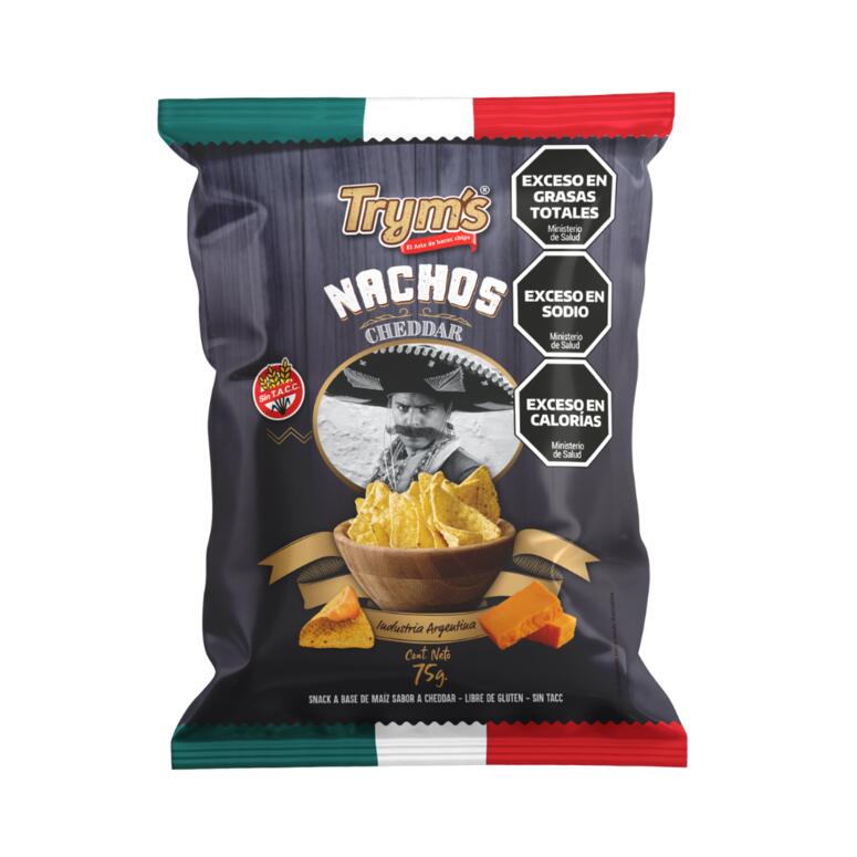 Nachos con Cheddar x 75g - Tryms