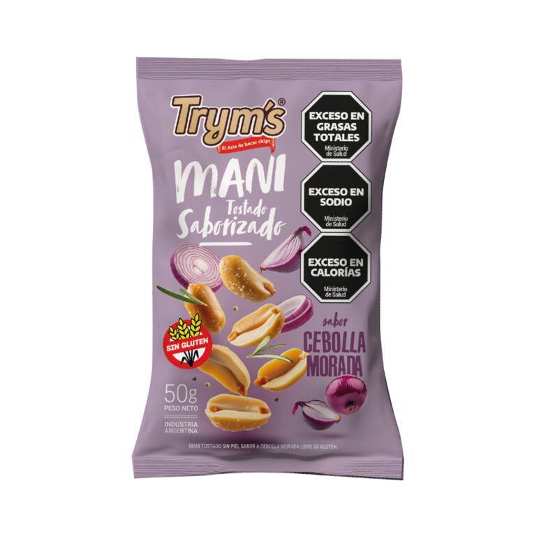 Mani sabor Cebolla Morada x 50g - Tryms