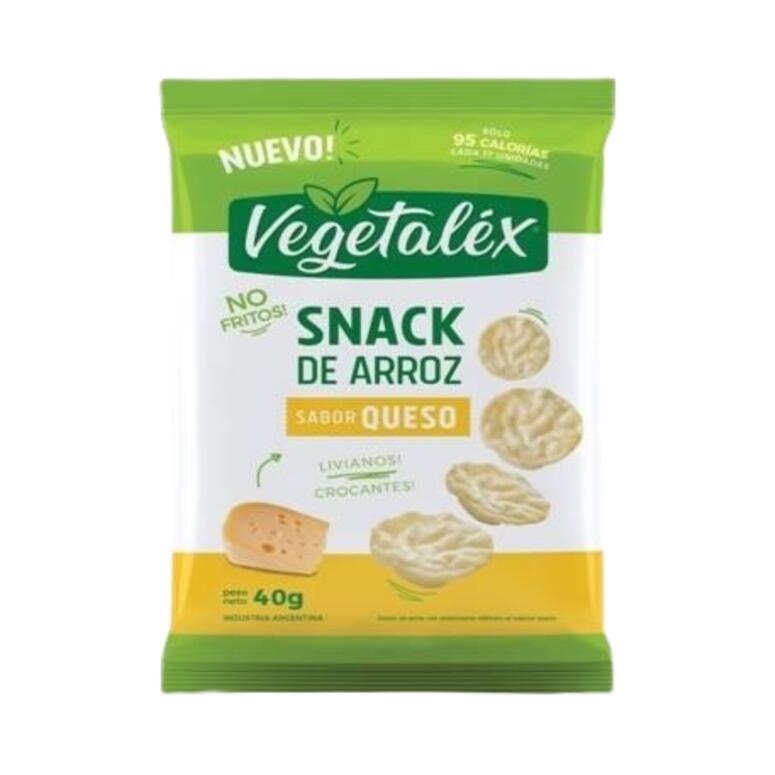 Snack de Arroz sabor Queso x 40g - Vegetalex