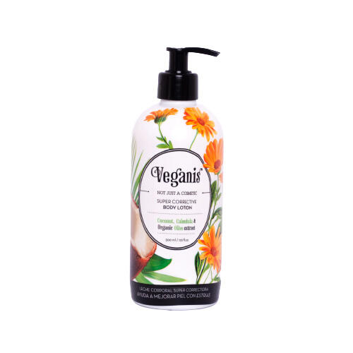 Locion Corporal Super Correctora (Coco, Calendula y Extracto Organico de Oliva) x 500g - Veganis