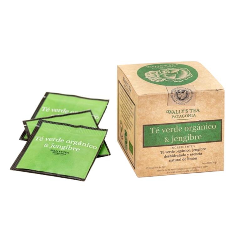 Te Verde Organico & Jengibre x 30g - Wallys