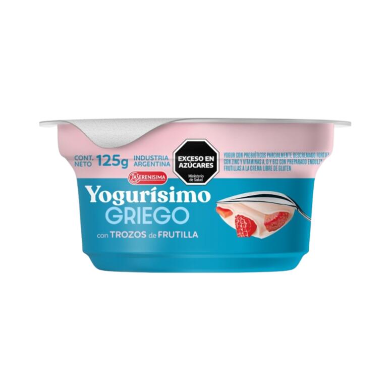 Yogur Griego con Trozos de Frutilla x 125 - Yogurisimo