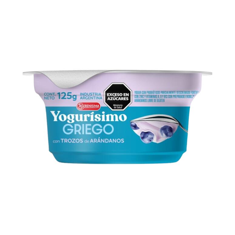 Yogur Griego con Trozos de Arandanos x 125 - Yogurisimo
