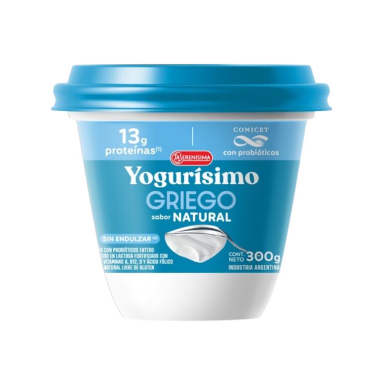 Yogur Griego sabor Natural Sin Endulzar x 300g - Yogurisimo