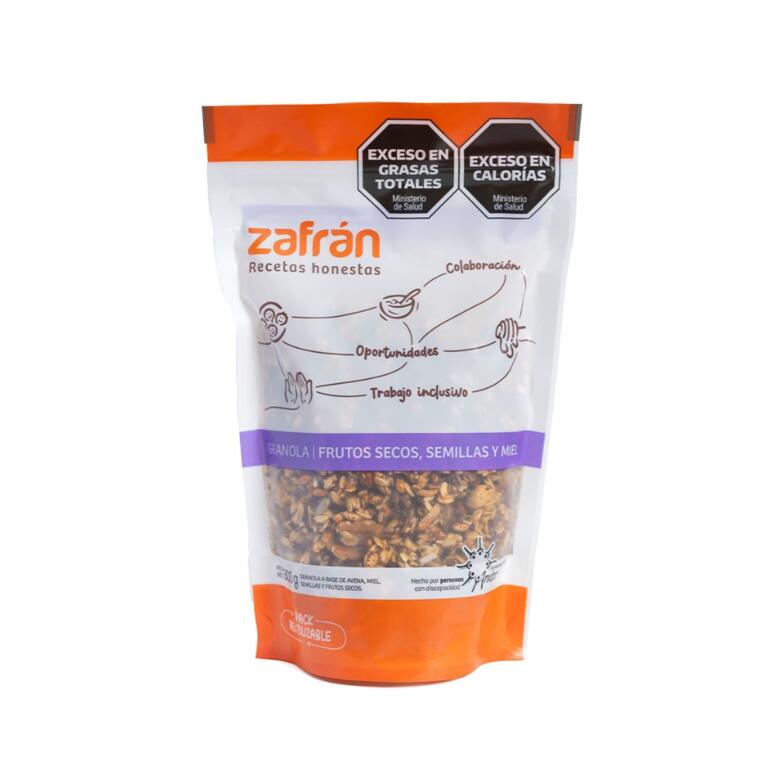 Granola de Frutos Secos, Semillas y Miel x 300g - Zafran