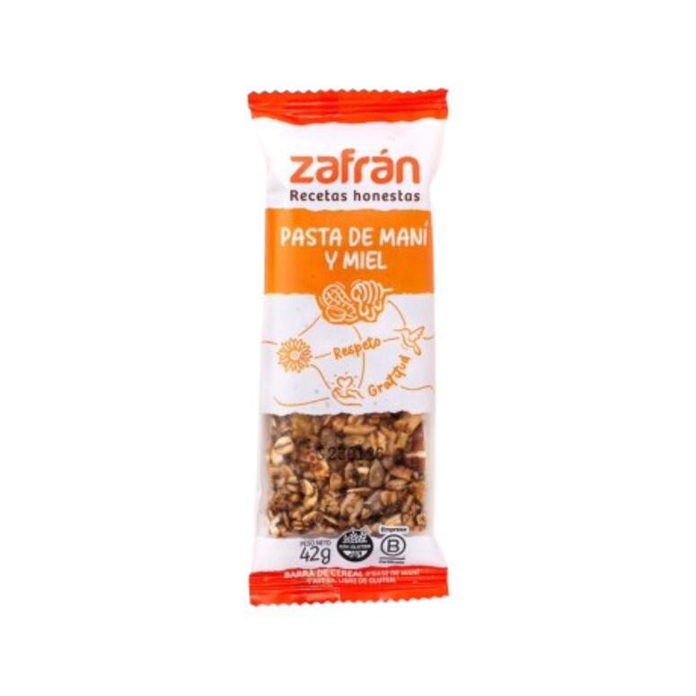Barra de Cereal Pasta de Maní y Miel x 42g - Zafran