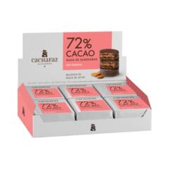 Alfajor 72% Cacao Masa de Almendras x 64g - Cachafaz